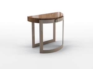 OLIVER - Steel coffee table and walnut top _ BRUNO ZAMPA